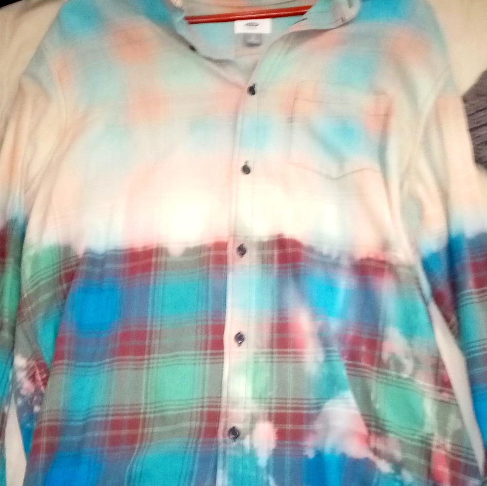 Old Navy flannel dyed
